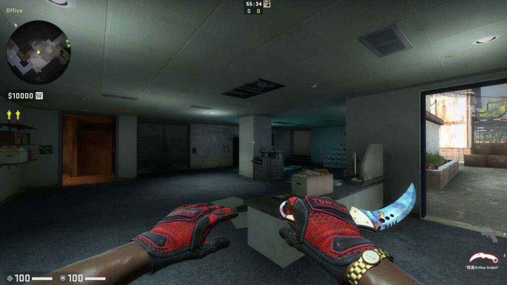 CS2 Specialist Gloves, Crimson Kimono (Full Red)